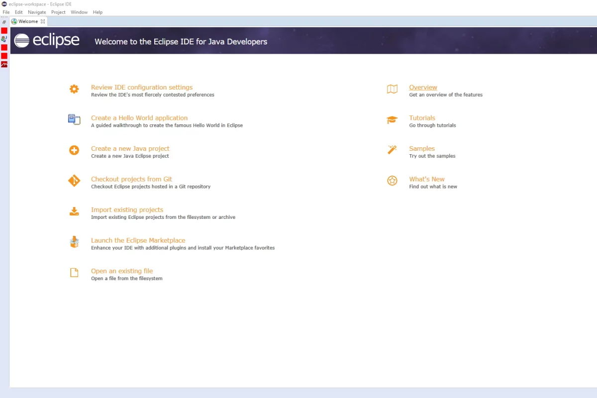 Eclipse IDE Java developer's work