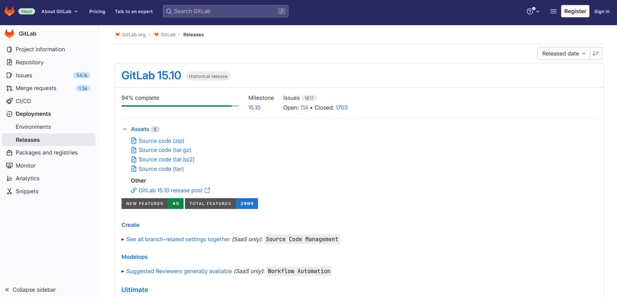gitlab screenshot