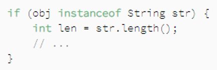 Kód - Vylepšená funkcia instanceof v Java 14