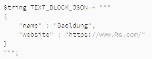 Kód - Nová funkcia textových blokov v Java SE 13