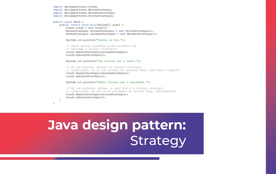 Návrhové vzory Java: Strategy (design pattern)