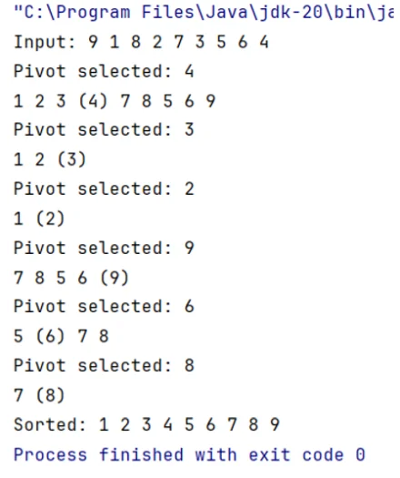 Quicksort Beispiel
