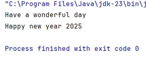 Výstup z príkladu Main.java Vector 
